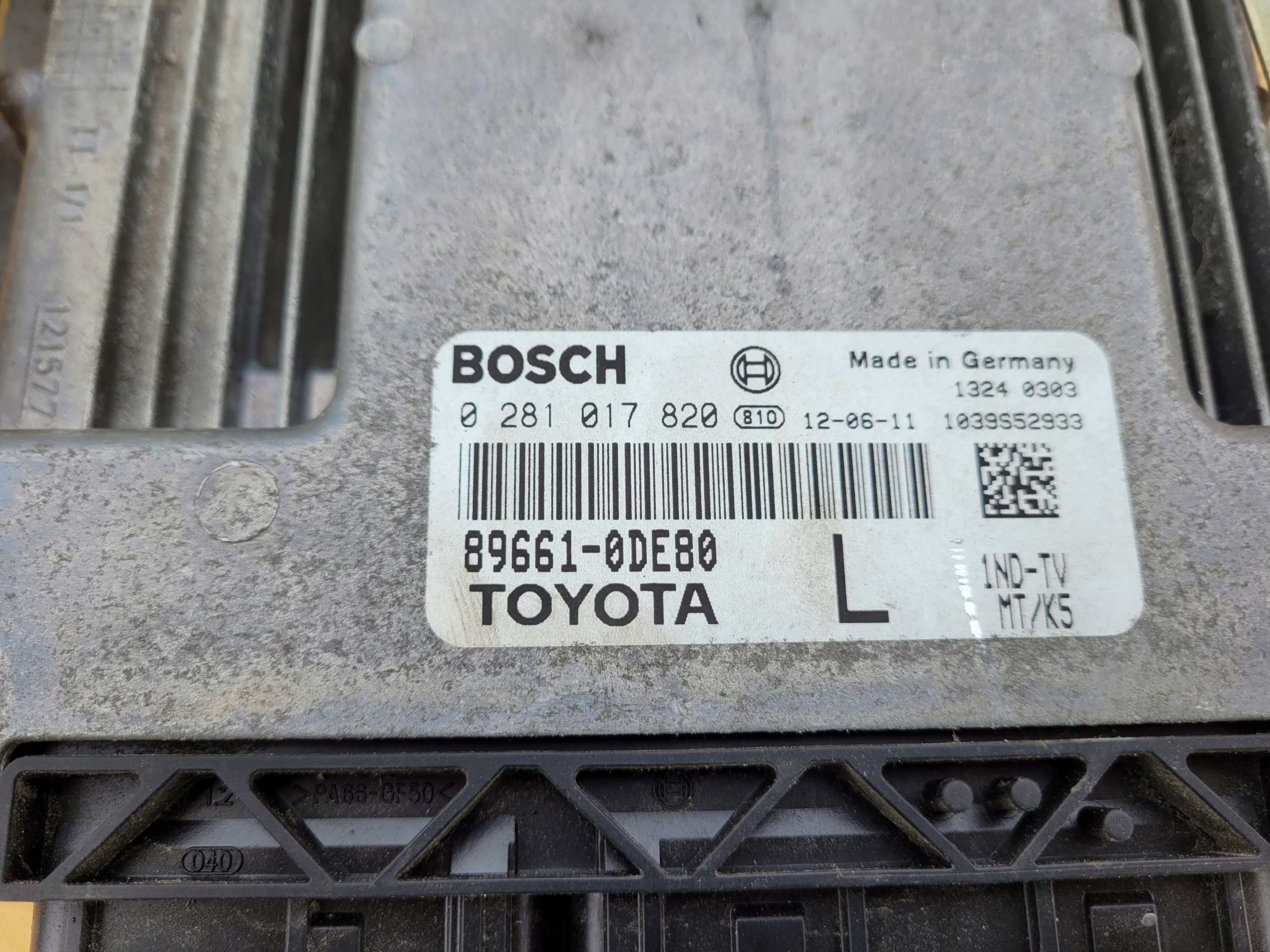 computer Motore TOYOTA YARIS III 89661-0DE80