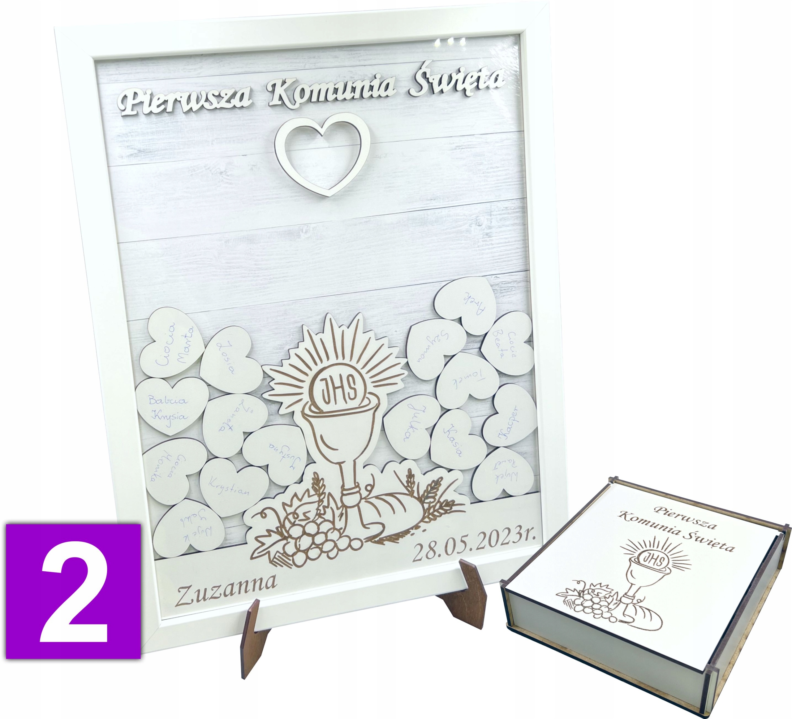 KSIĘGA GOŚCI Komunia WRZUTKA RAMKA pamiątka Pierwsza Komunia Święta Marka inna marka