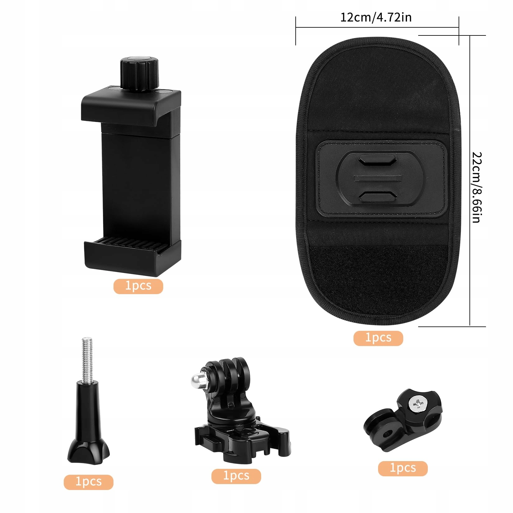 GOPRO Plecakowy Uchwyt Na Ramię Do Kamer Hero DJI Insta360 Smartfon — miniatura 2
