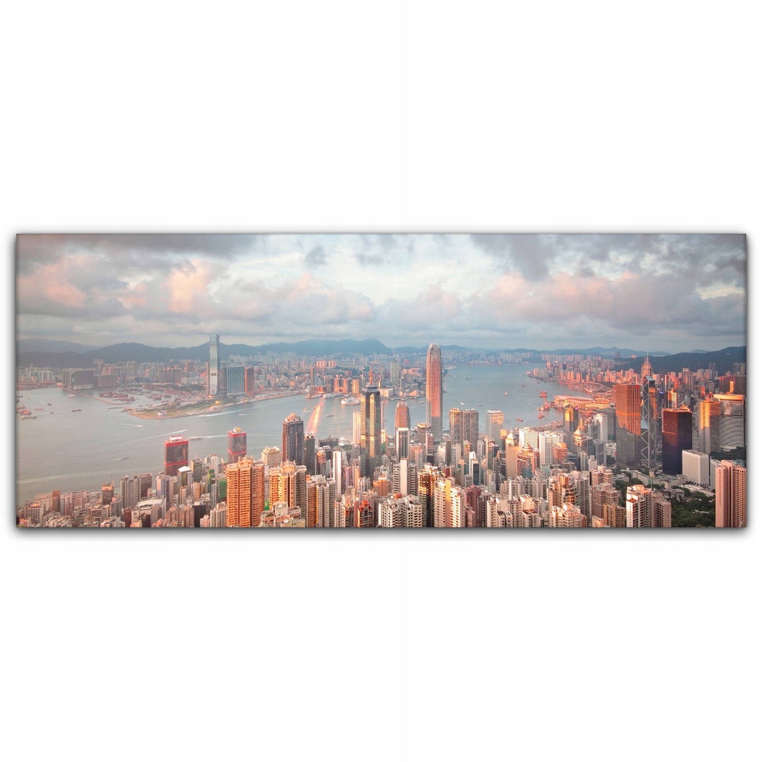

Obraz płótno canvas 125x50 Hong Kong Zachód Słońca