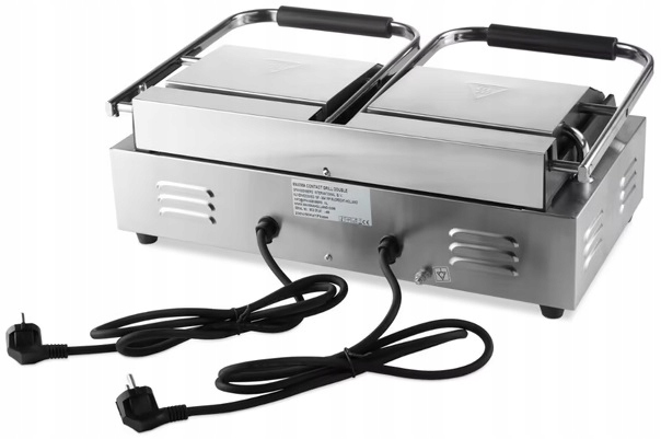 Grill Kontaktowy Elektryczny Podwójny Gładki 3600W 47 cm Maxima 09300437