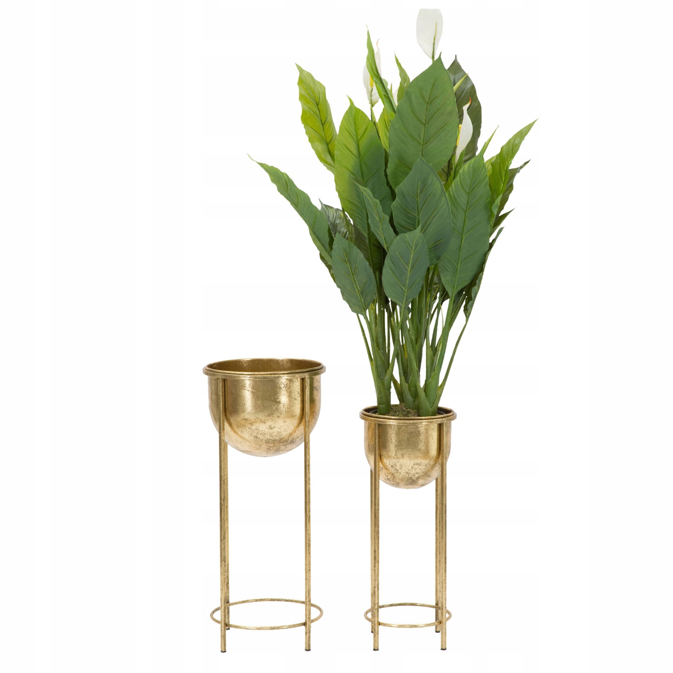 Multifunkčné zlaté stojany na kvety s výsuvnými kvetináčmi priemer 26/20