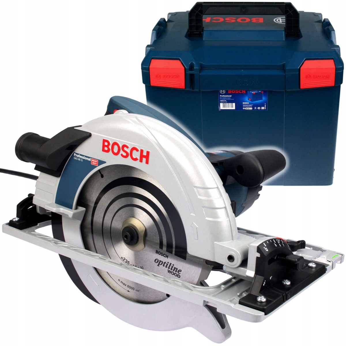 PILARKA TARCZOWA 2200W GKS 85 G BOSCH L-BOXX
