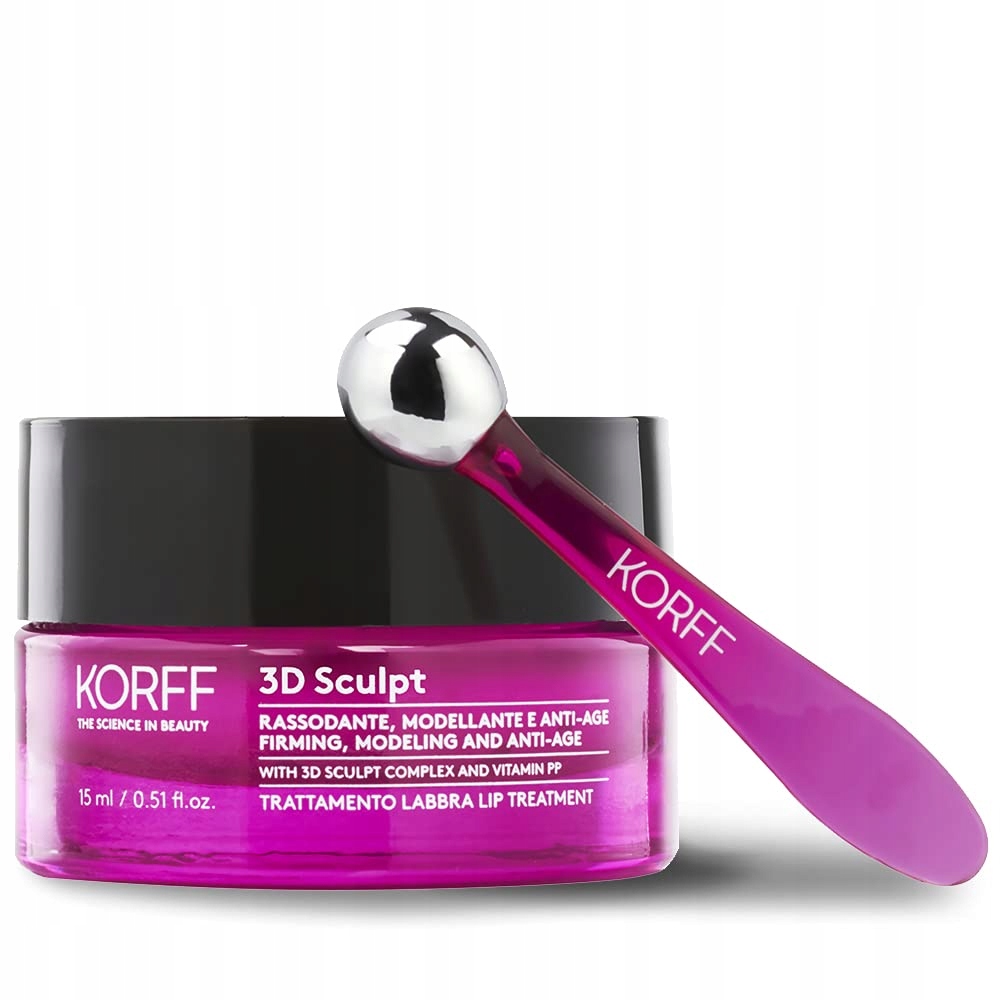 Korff 3D Sculpt ošetření rtů, krémové textury, efekt