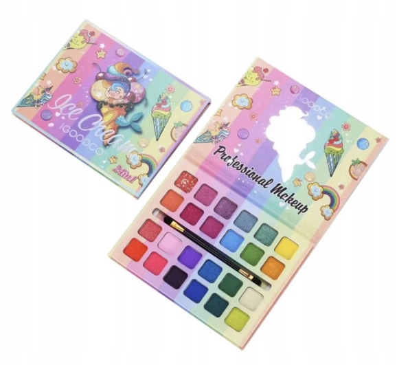 ZESTAW DO MAKIJAŻU DUŻY PALETA CIENIE DO POWIEK MAKE UP 24 KOLOROW DZIECI Marka Drobiazgarnia