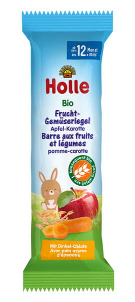 HOLLE Bio Batonik Jabłko - Marchewka 25g 12m+
