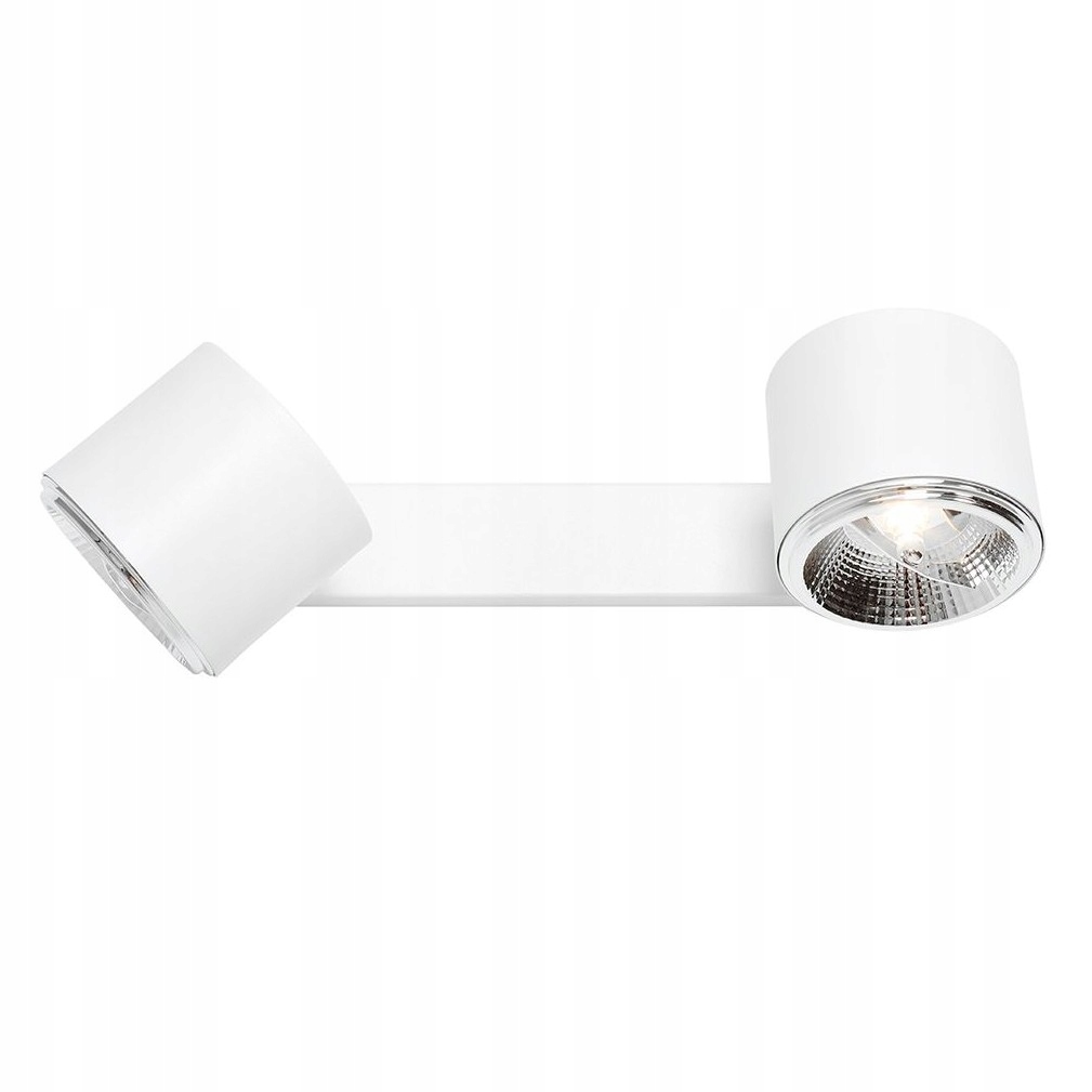 Nástenná lampa biela, kovová nástenná lampa do izby Bot II