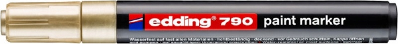 Marker olejowy e-790 EDDING 2-3mm złoty Kolor złoty