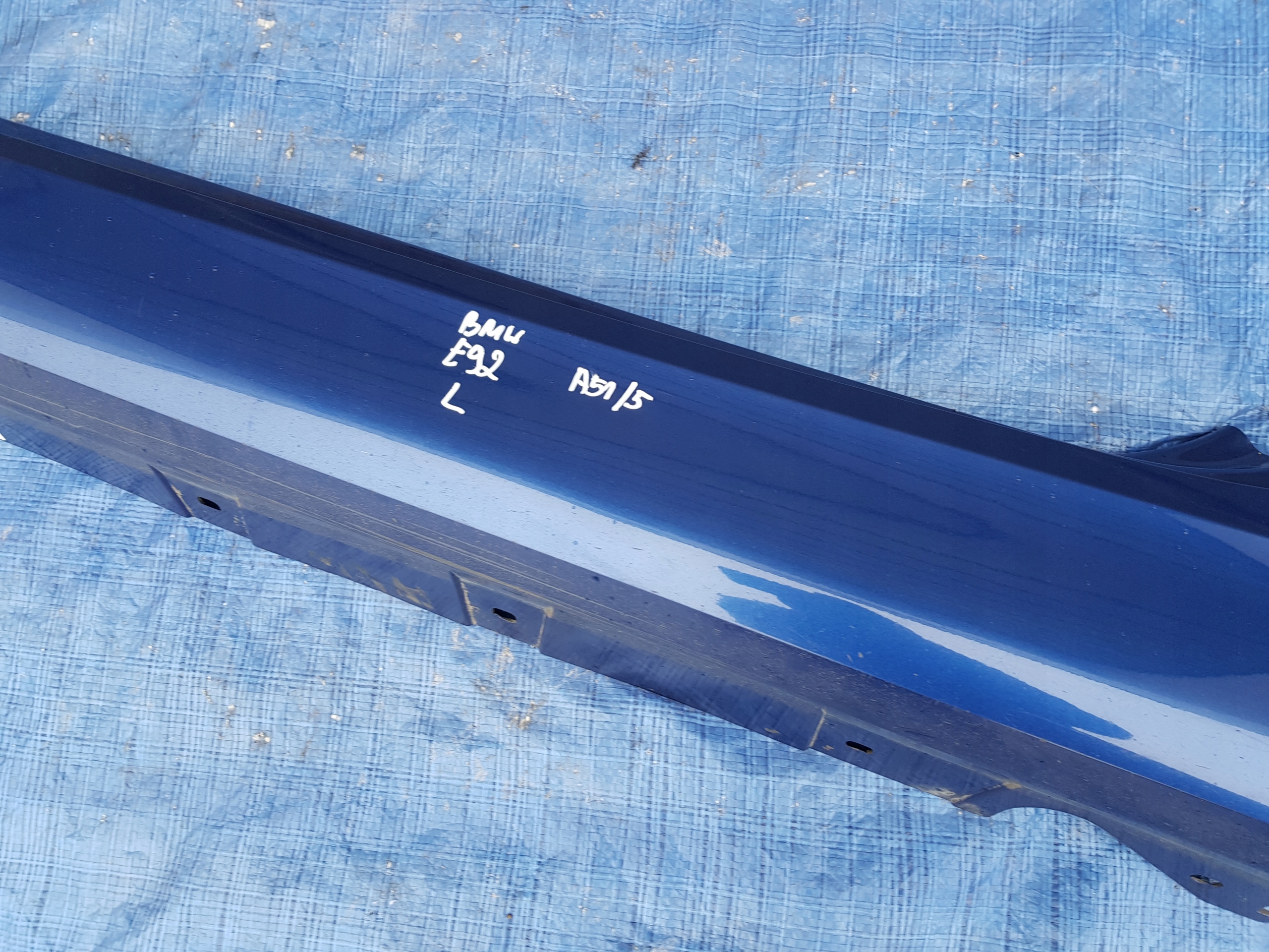 modanatura MINIGONNA sinistra BMW E92 E93 MONTAGEBLAU METALLIC A51/5