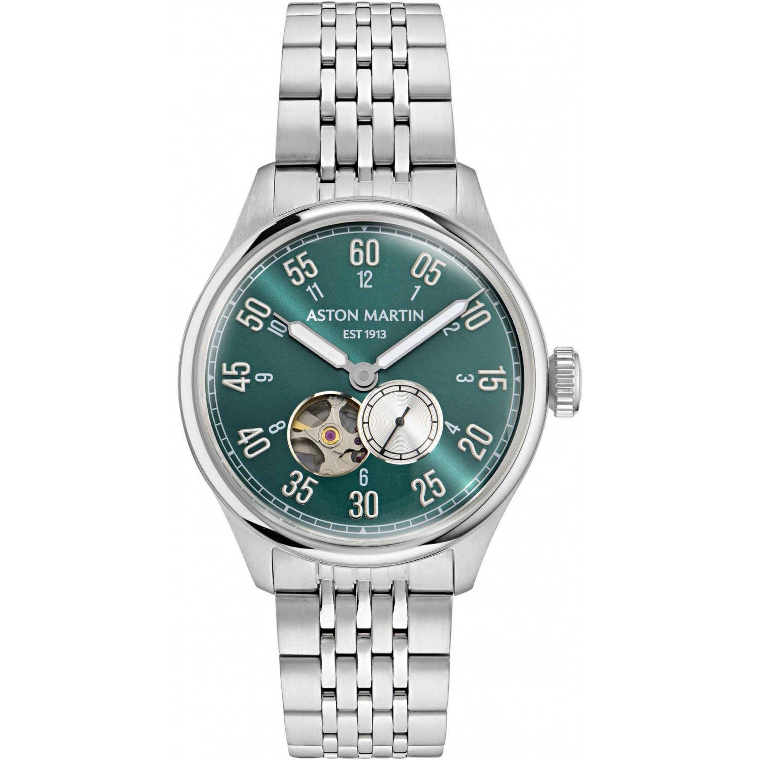 Pánské Hodinky Aston Martin MTTS1F504 stříbrný náramek