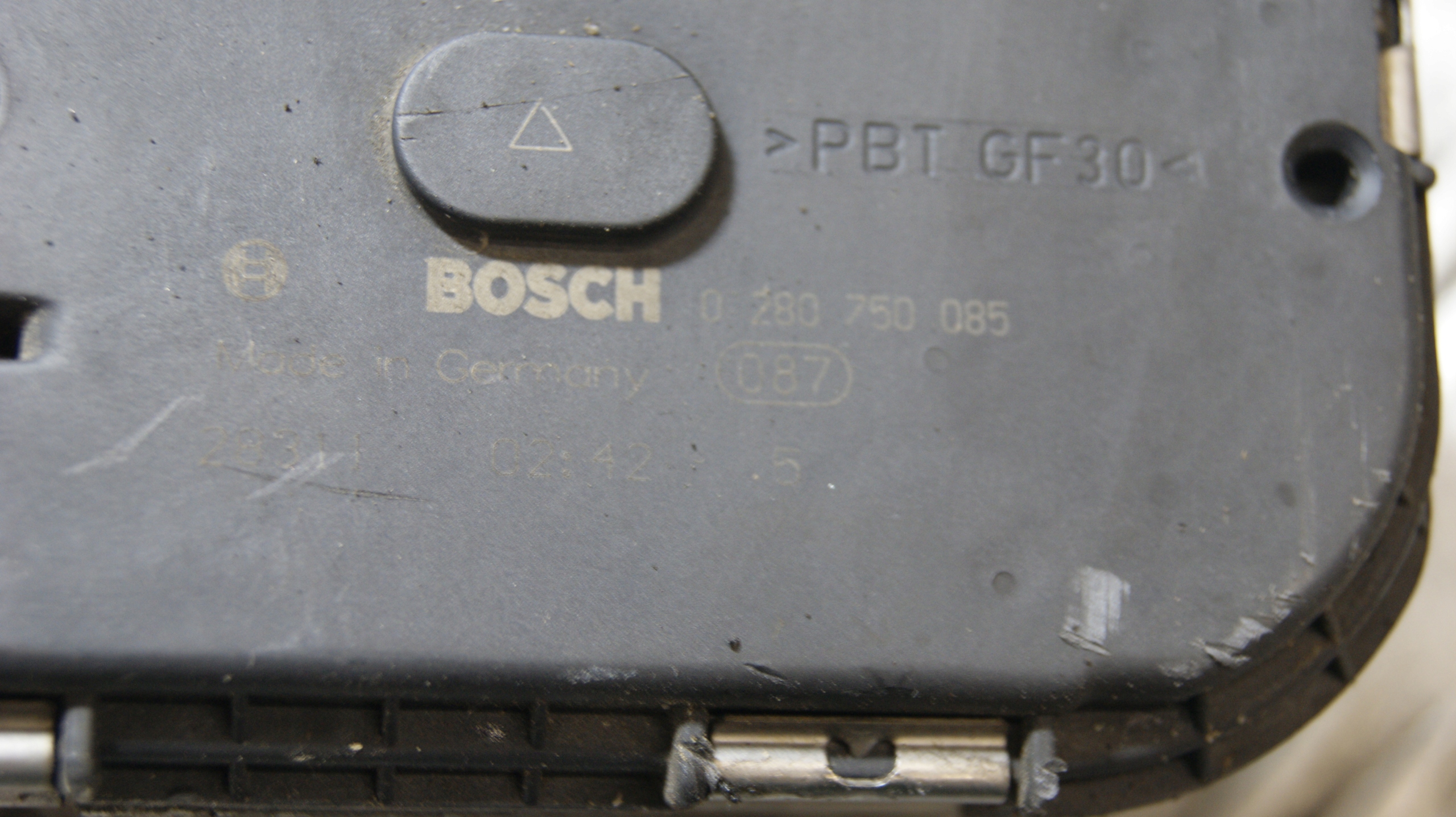 Valvola a farfalla PEUGEOT 307 1.6 B BOSCH 0280750085