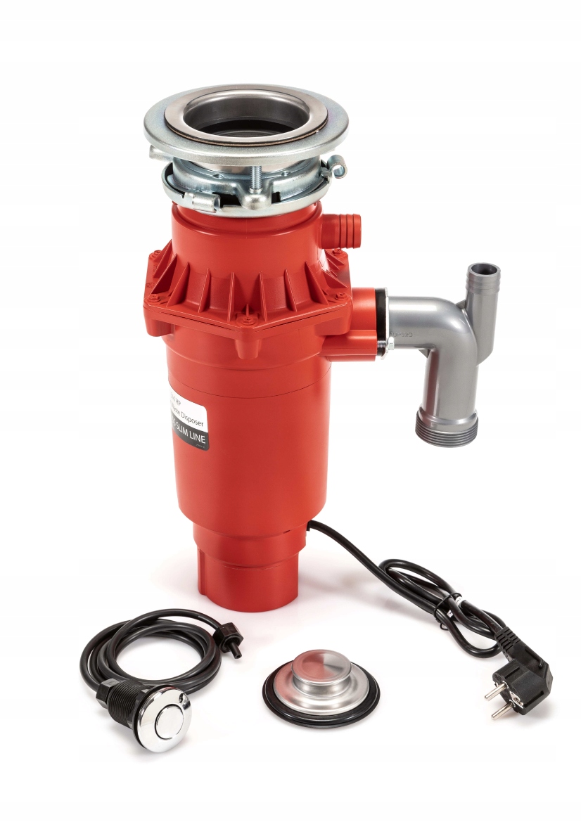 MŁYNEK DO ODPADÓW FRANKE TE-75S SLIM+SYFONY+ZŁOTY WŁĄCZNIK+KOŁNIERZ+PRZELEW Kod producenta 134.0607.344