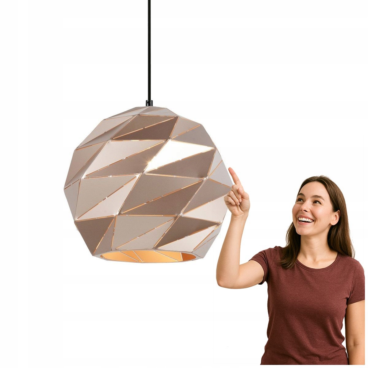 Závesná lampa Palermo PND-2424-1L-GD Italux