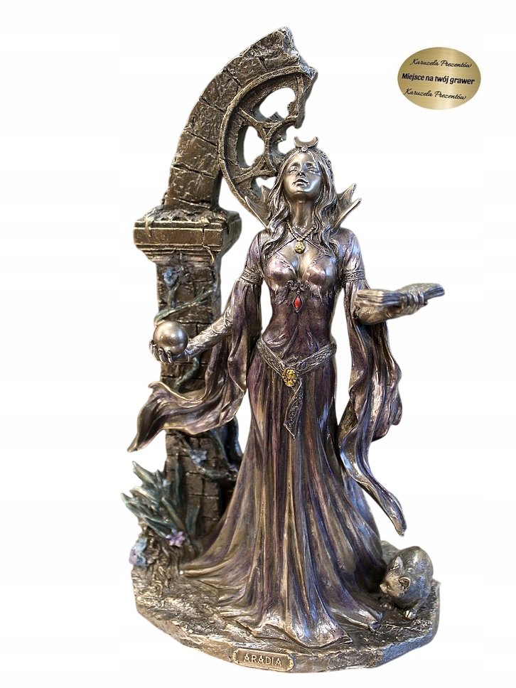 Aradia Kňažka Mágie Figúrka S Mačkou Darček Pre Milovníka Mytológie