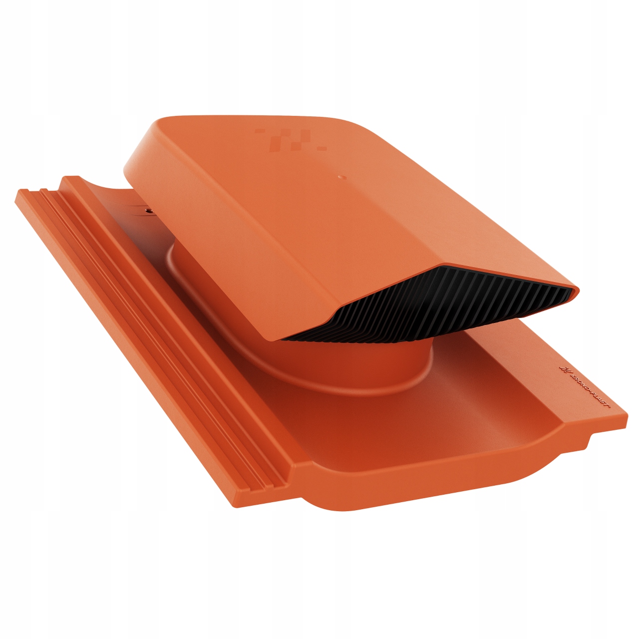 Ventilační střešní ventilátor Creaton Kjóto Červený Planar