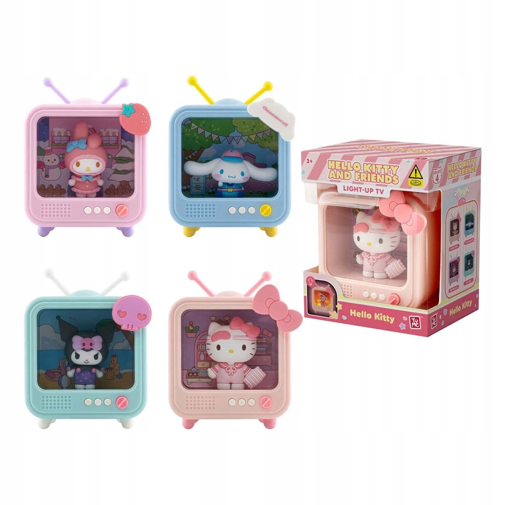 Noční lampa Sanrio s motivy televizního seriálu – minifigurky Hello Ki