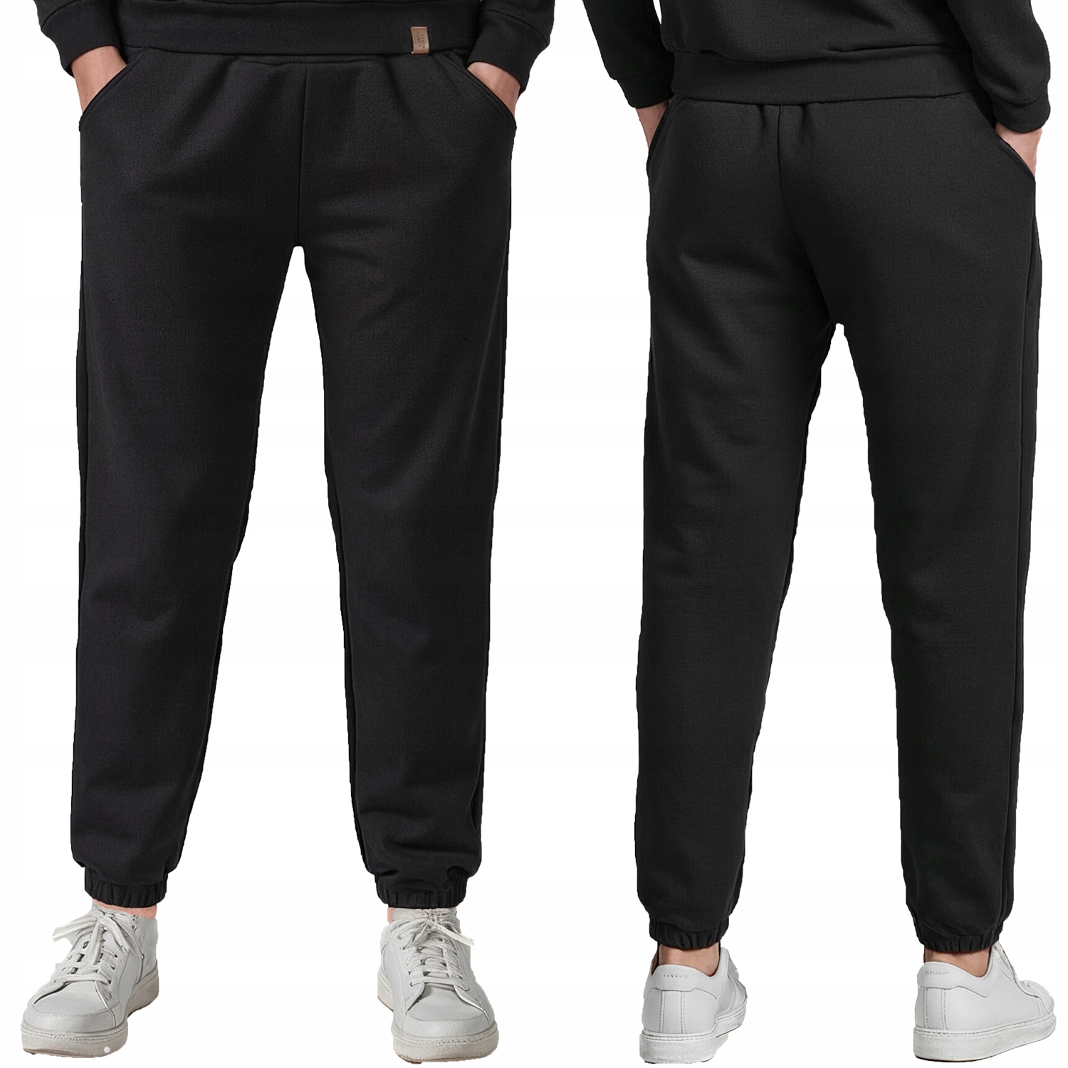 Vivisence 9104 černá bavlna dlouhé teplákové kapsy 2XL Kalhoty