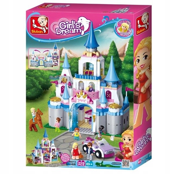 

Klocki Sluban Duży Zamek Księżniczki Pałac 815el