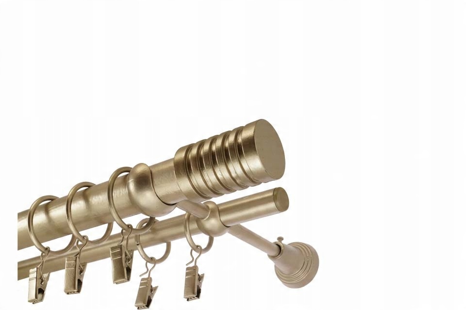 

Karnisz Metalowy Podwójny 25 + 16 / 10 cm Tanio