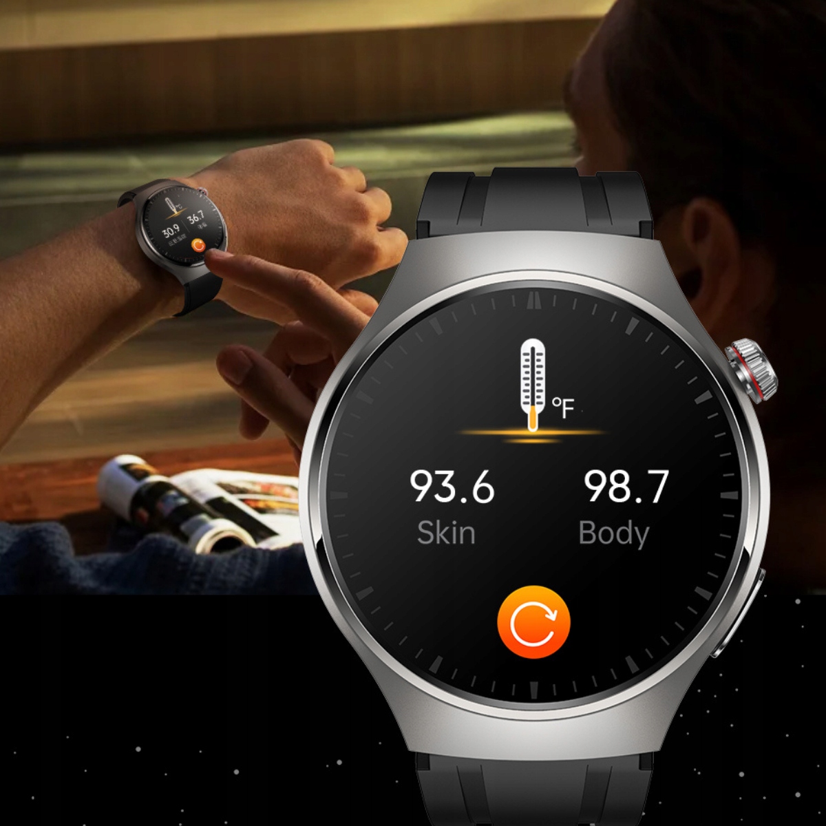 SMARTWATCH KARDIOWATCH MĘSKI EKG CUKIER HRV ROZMOWY 3 PASKI SZKŁO MENU PL Transmisja danych brak