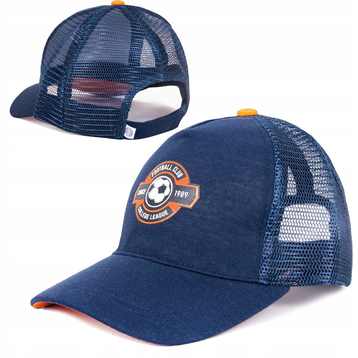 CZAPKA Z DASZKIEM z siateczki 6-18msc 42-46cm