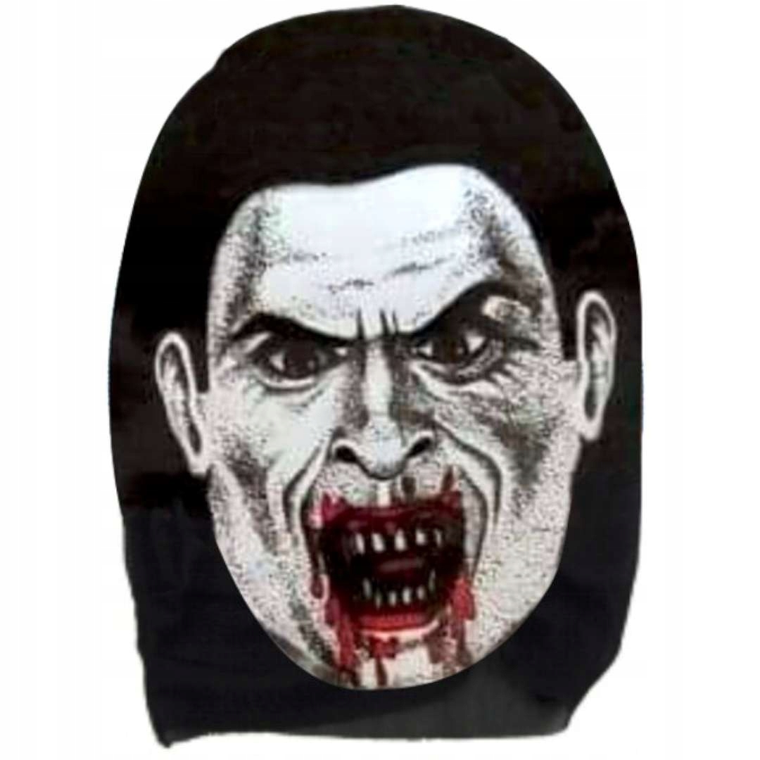 MASKA materiałowa ELASTYCZNA halloween WAMPIR