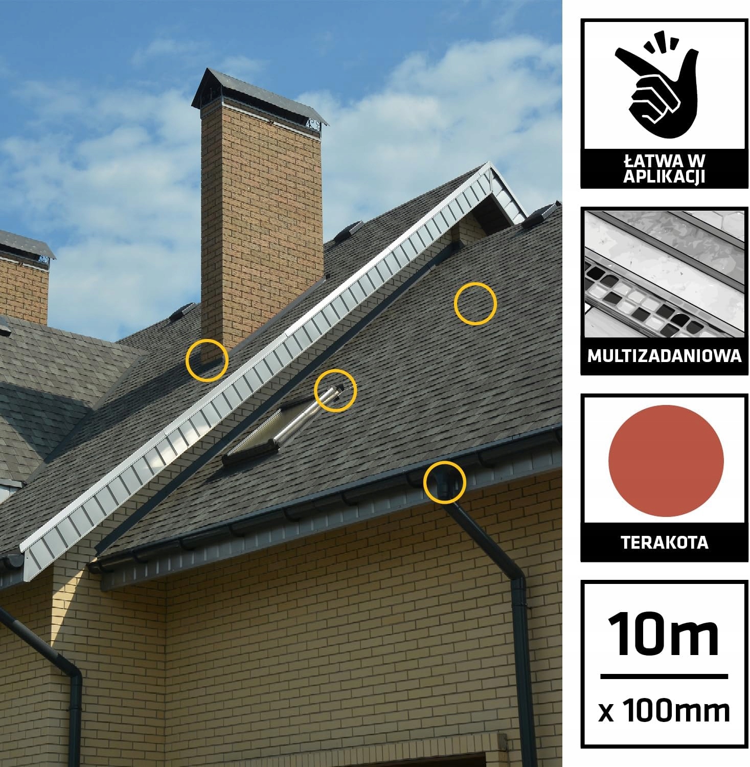 SIKA MULTISEAL TAŚMA USZCZELNIAJĄCA BITUMICZNA 100MM X 10MB TERRACOTTA Kolor ceglany