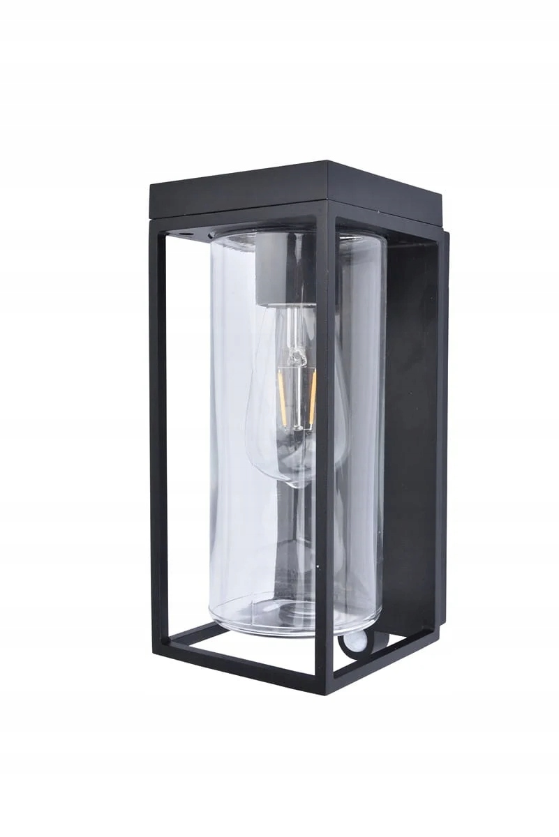 Lutec Flair Venkovní nástěnné svítidlo černé IP44 s pohybovým senzorem