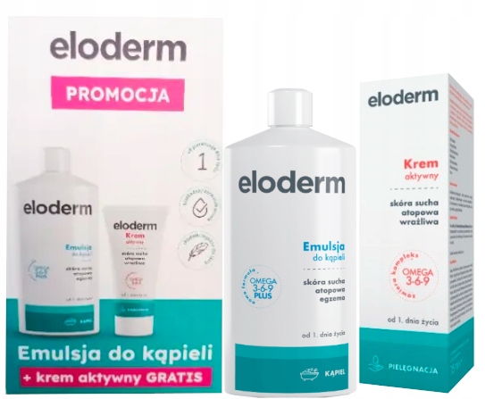 

Eloderm Zestaw emulsja do ciała krem aktywny
