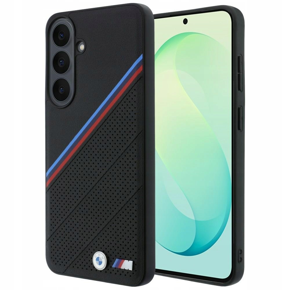 Pouzdro Bmw M Tricolor Metal Logo MagSafe pro Samsung Galaxy S26 Fe, černé