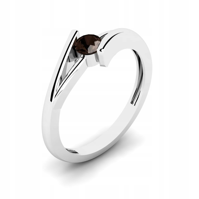 

Pierścionek Złoty Zaręczynowy Z Kwarcem 0,30CT