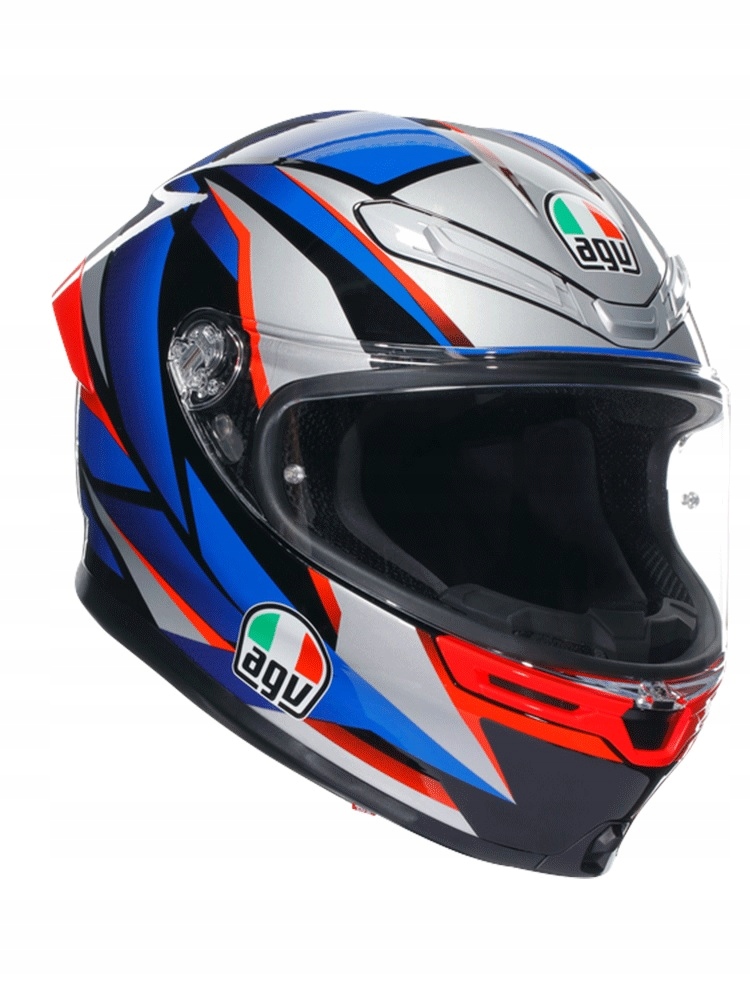 Integrálna Bezpečnostná Motocyklová Prilba Agv K6 S Slashcut Black Blue Red