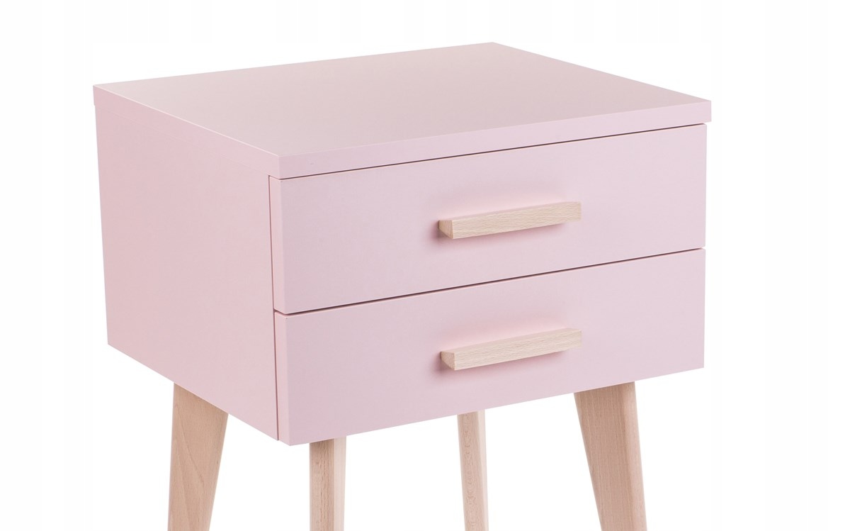 Szafka nocna skandynawska, Różowy stolik Loft Kolor frontów inny kolor