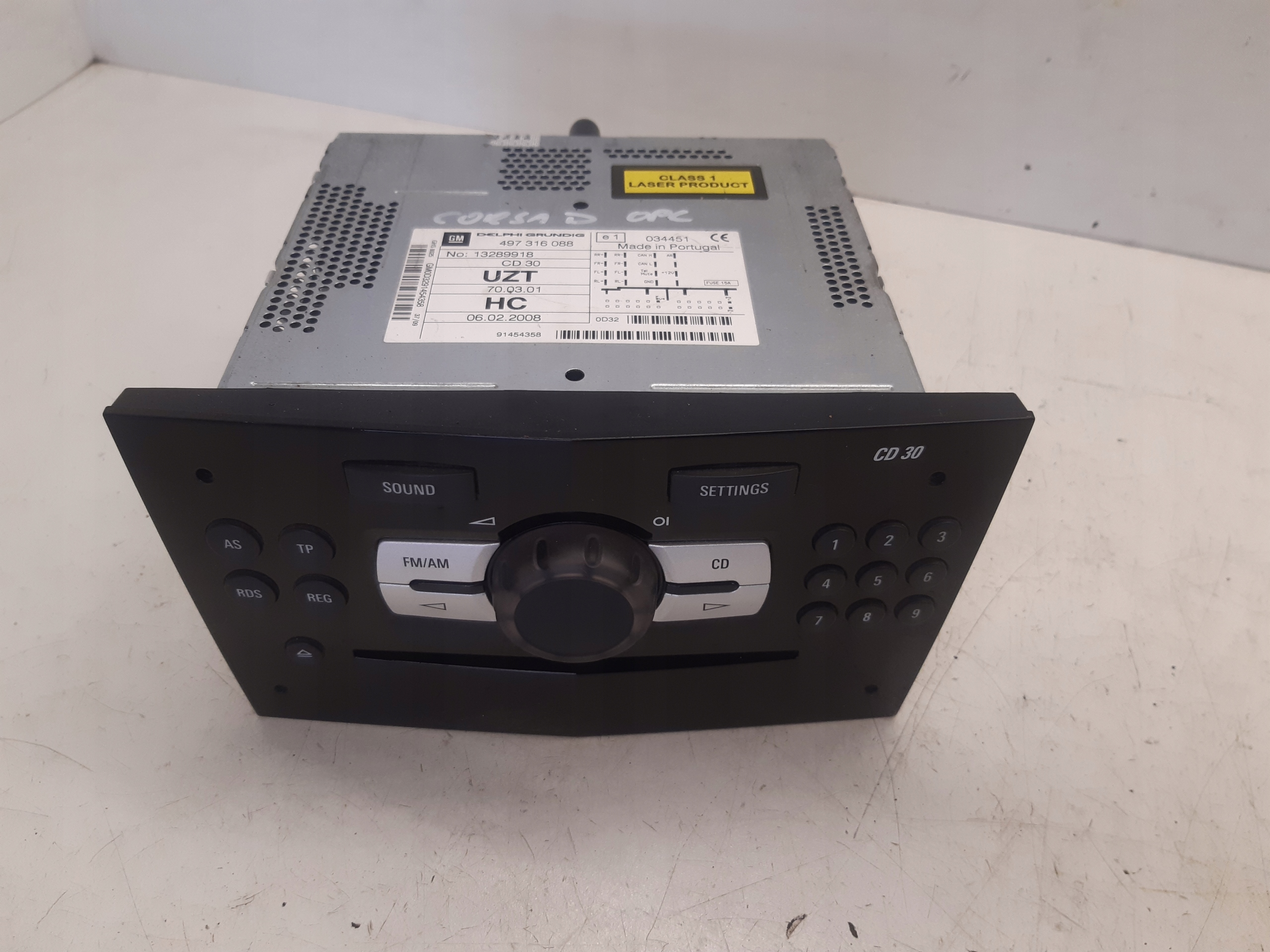 Radio 13289918 Opel Corsa D 1,2 16V