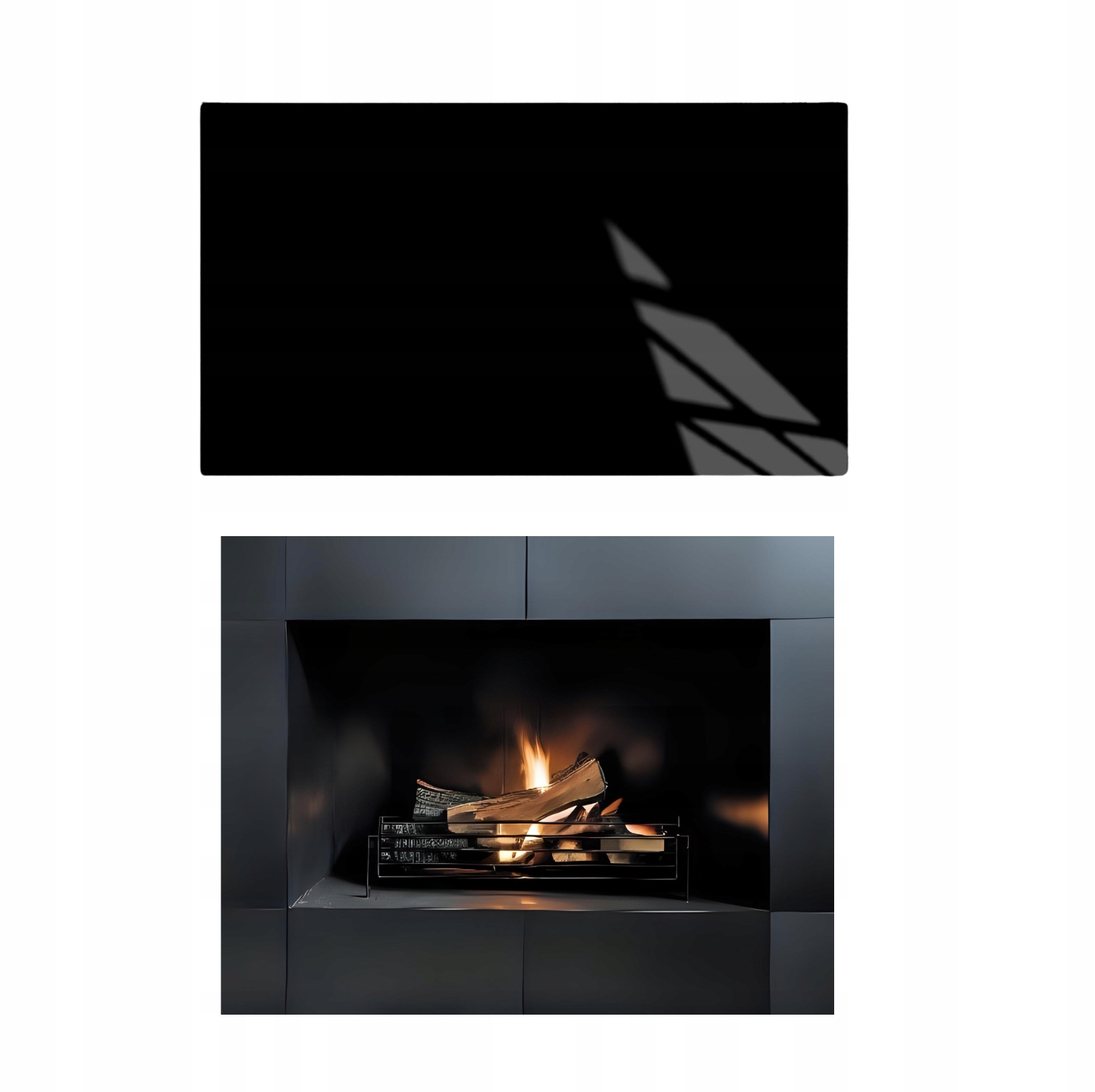 Sklo Pod Krb Koza Černé Tvrzené Sklo Podstavec Rozměr 80x52 cm