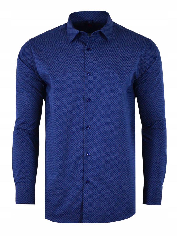 Košile Vzor Grafitová Dlouhá Velká 52/53