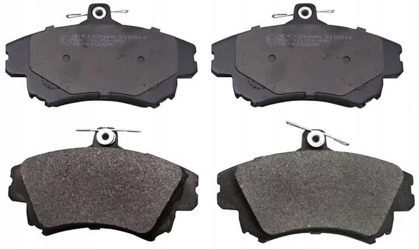 2× Denckermann B130081 тормозной диск + тормозные колодки перед B110814