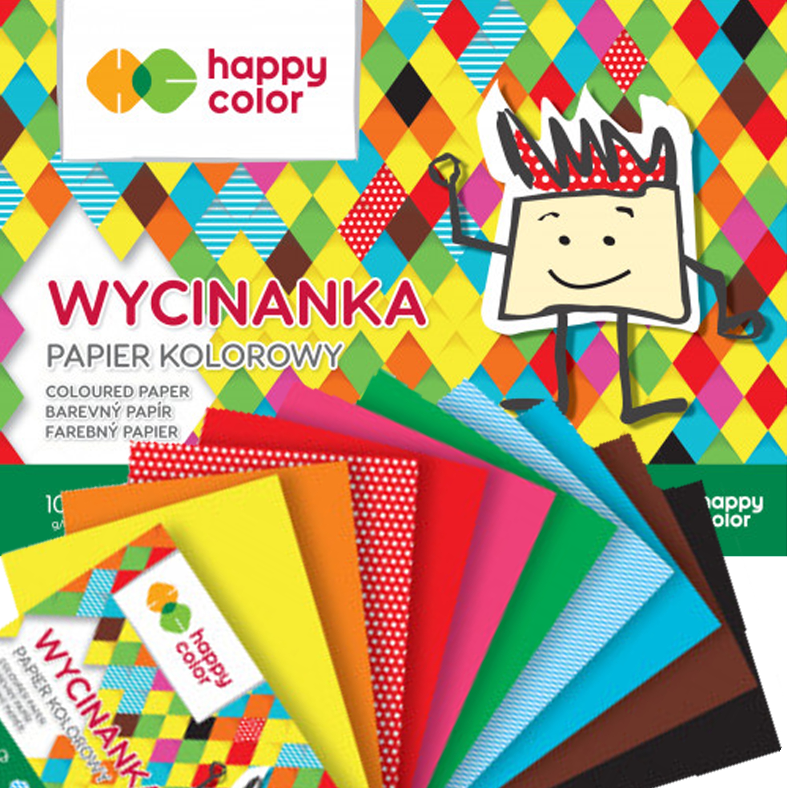 

Happy Color Blok Wycinanka Kolorowa A4 10.ARK 100G