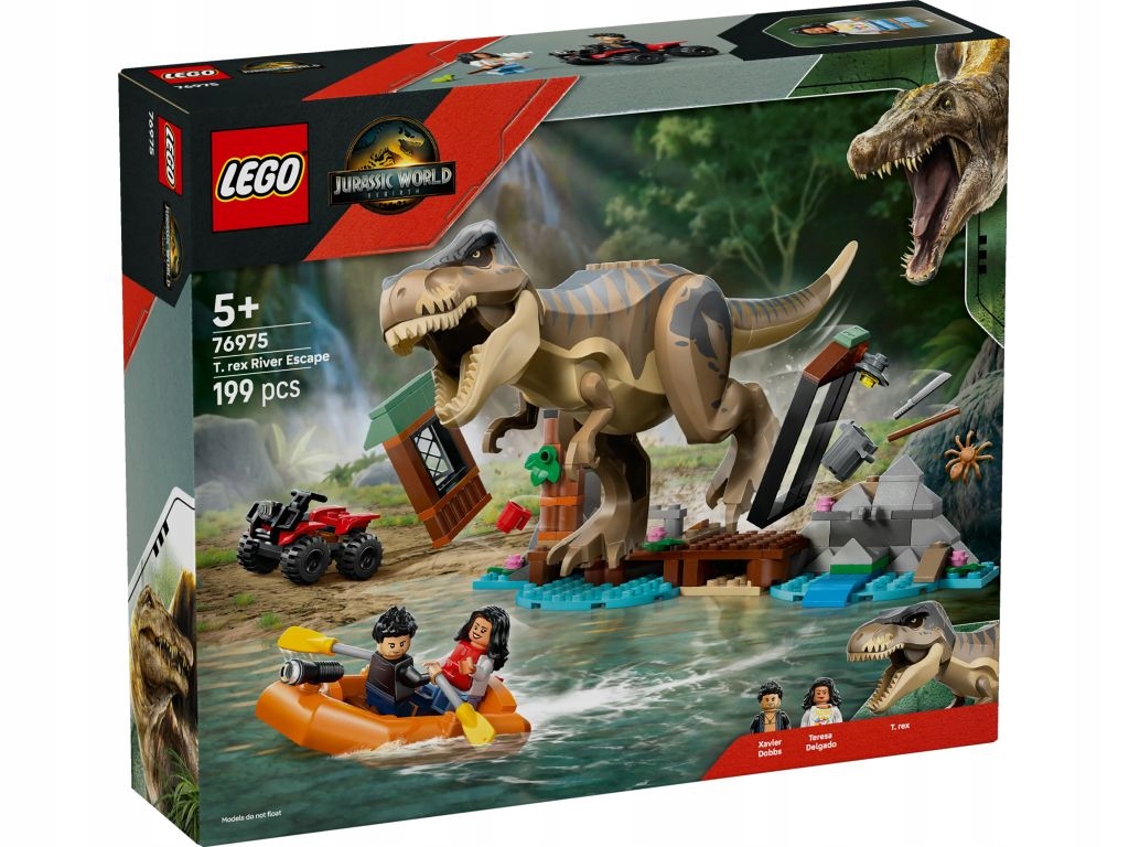 Lego 76975 Jurský svět Útěk řeky před tyranosaurem