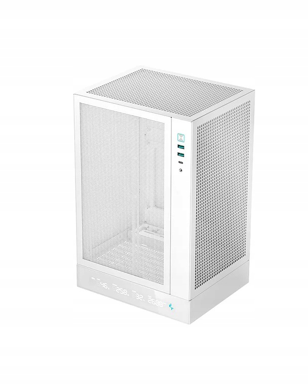 Deepcool Pc Gaming Case CH170 Digital White Mini Itx Power supply i