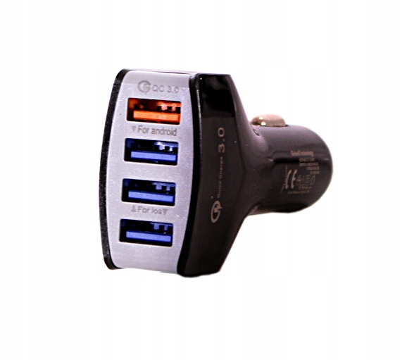 

Ładowarka samochodowa Qc 4xUSB Wtyk Zapalniczki