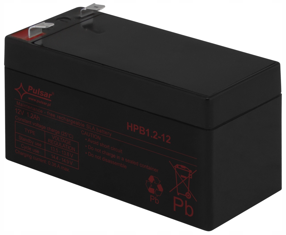 

Akumulator 1,2Ah/12V Agm Pulsar HPB1,2-12