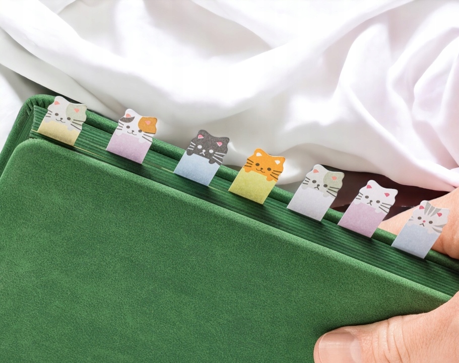 KARTECZKI samoprzylepne KOTKI fiszki ZAKŁADKI KOTY - PREZENT dla KOCIARY Kod producenta GMID:3025