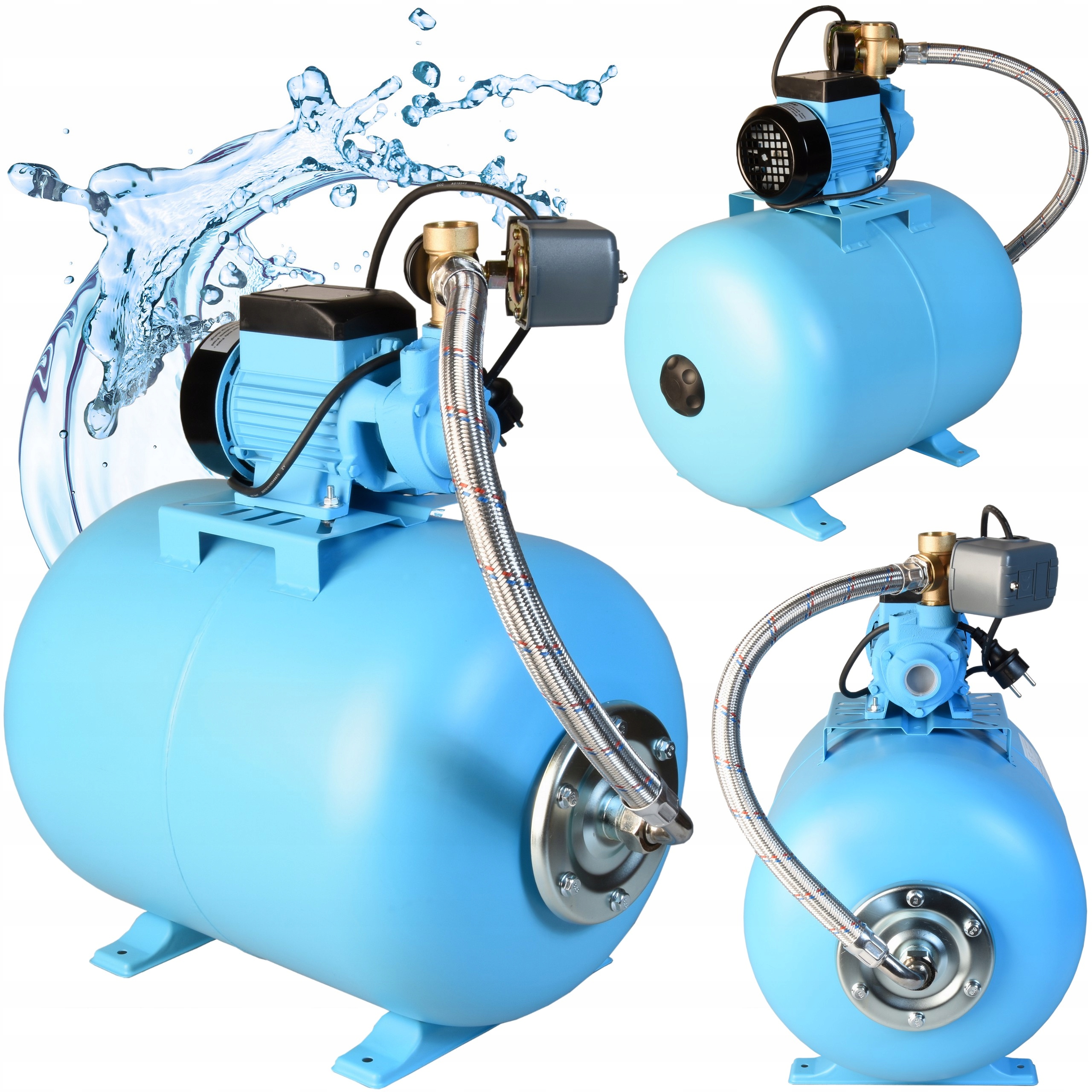 Pumpa Do Domu Na Vodu Hydrofor 50L Hydroforová sada Qb 370W Tichá Výkonná