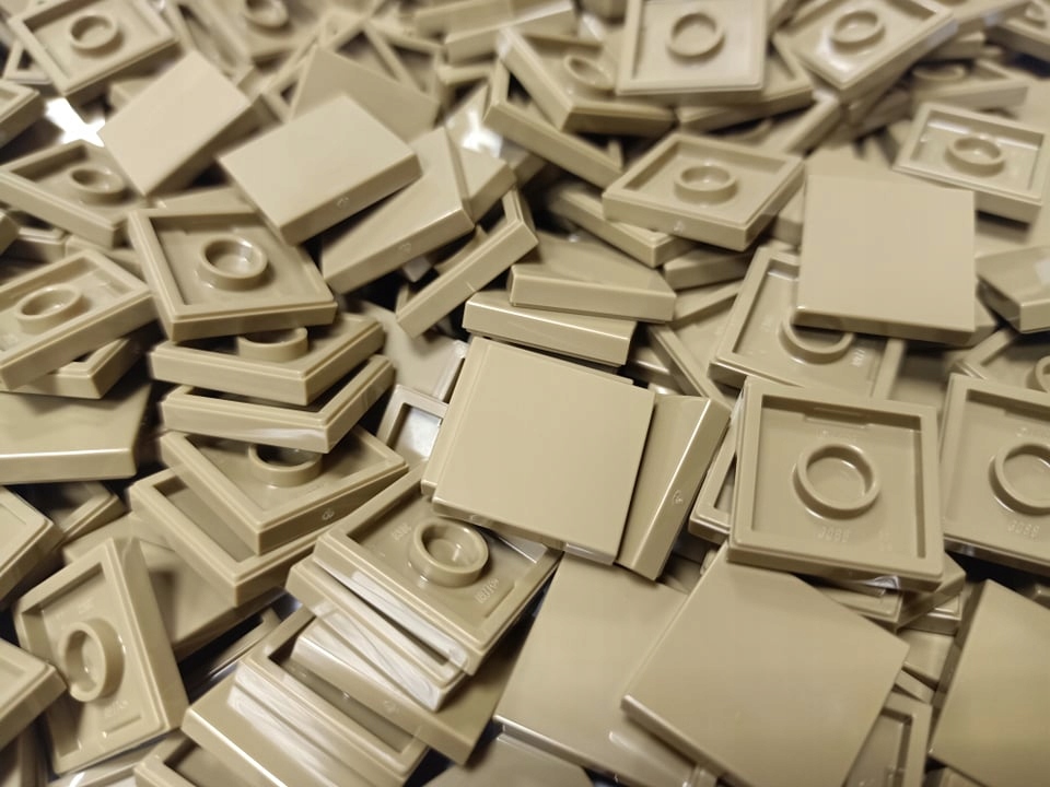 

Lego Płytka Kafel Tile 2x2 Dark Tan 3068b 50szt