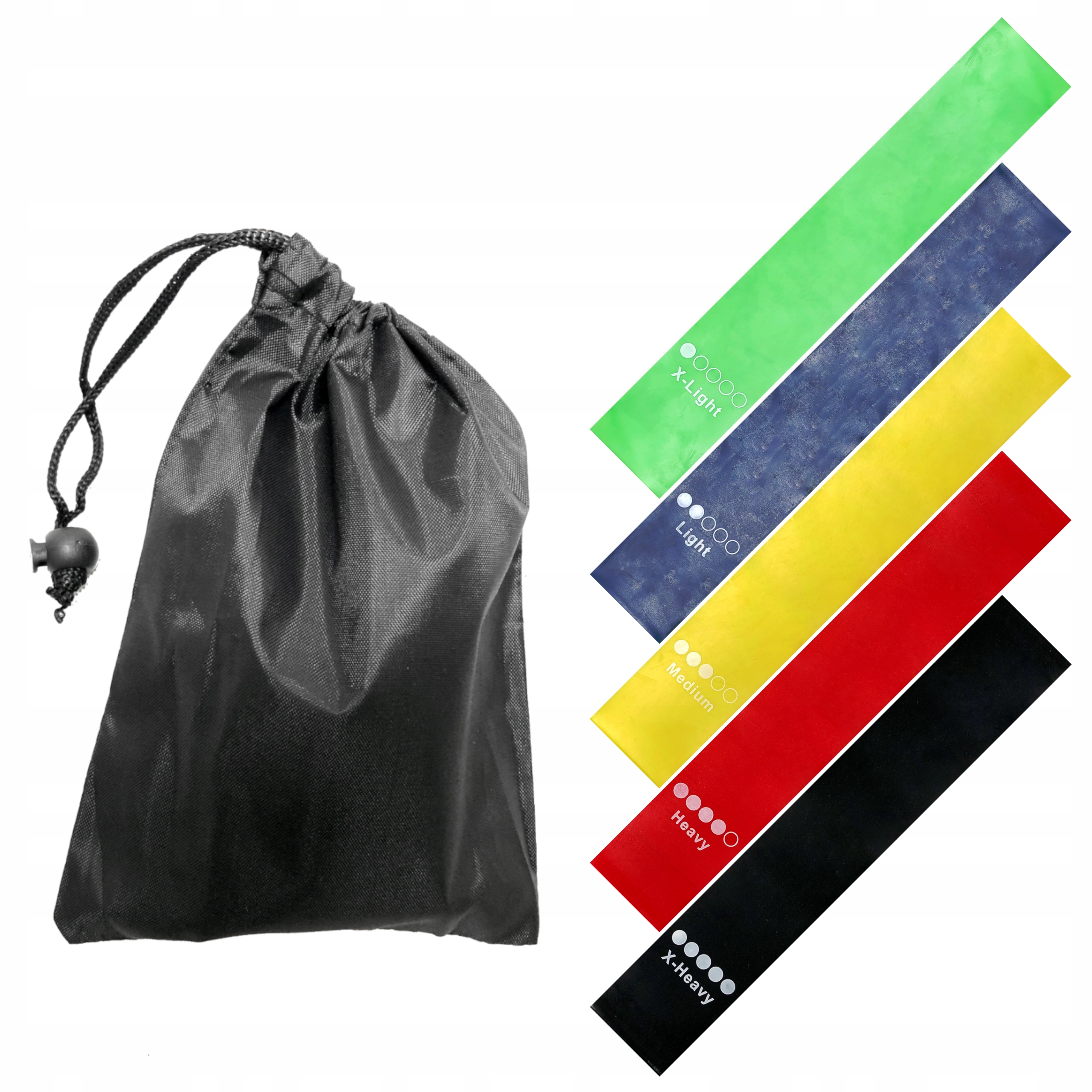 ZESTAW 5 GUM OPOROWYCH DO ĆWICZEŃ POWER BAND Marka inna