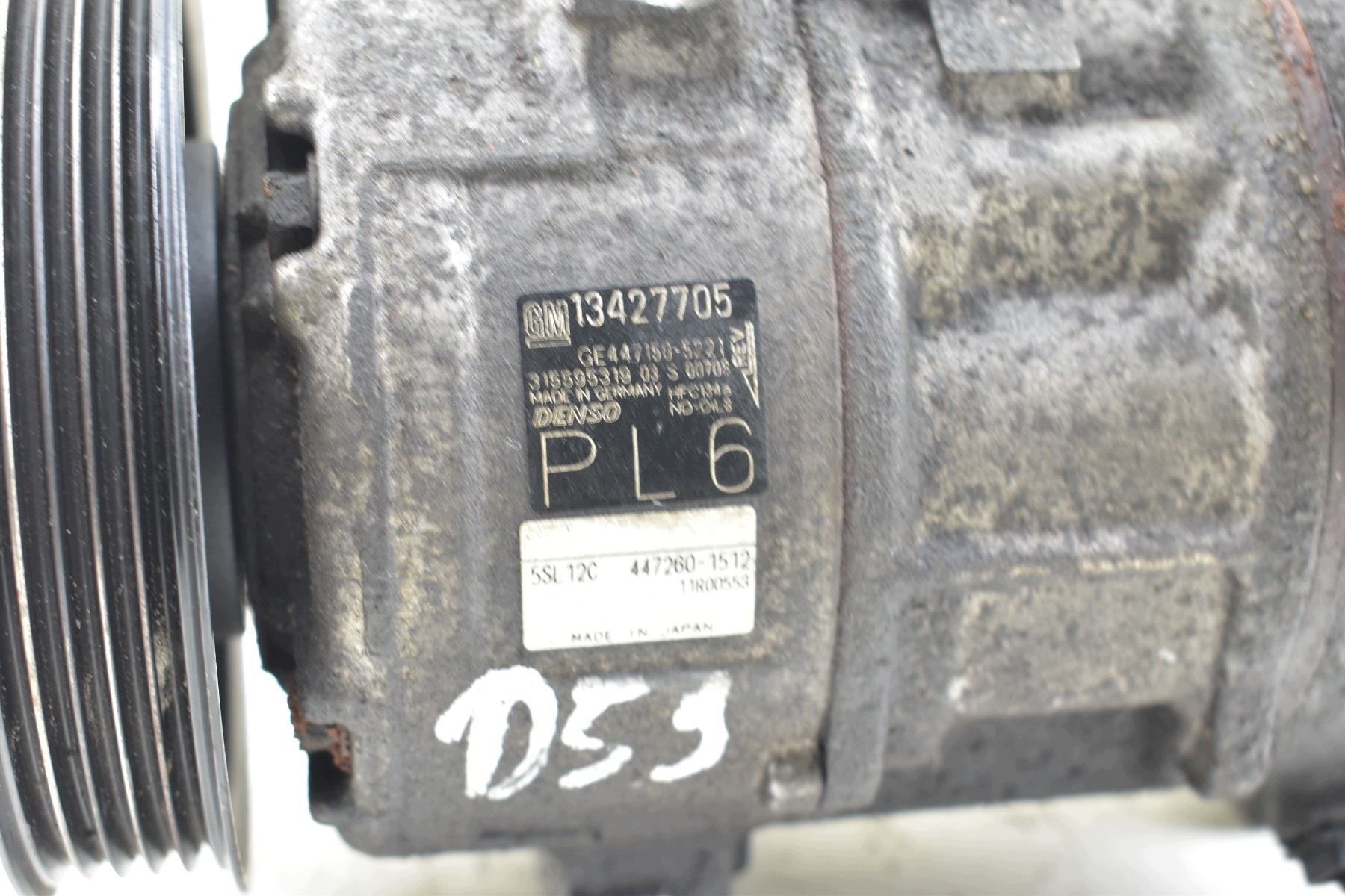 air conditioning compressor OPEL CORSA E ADAM 1.0 T 13427705