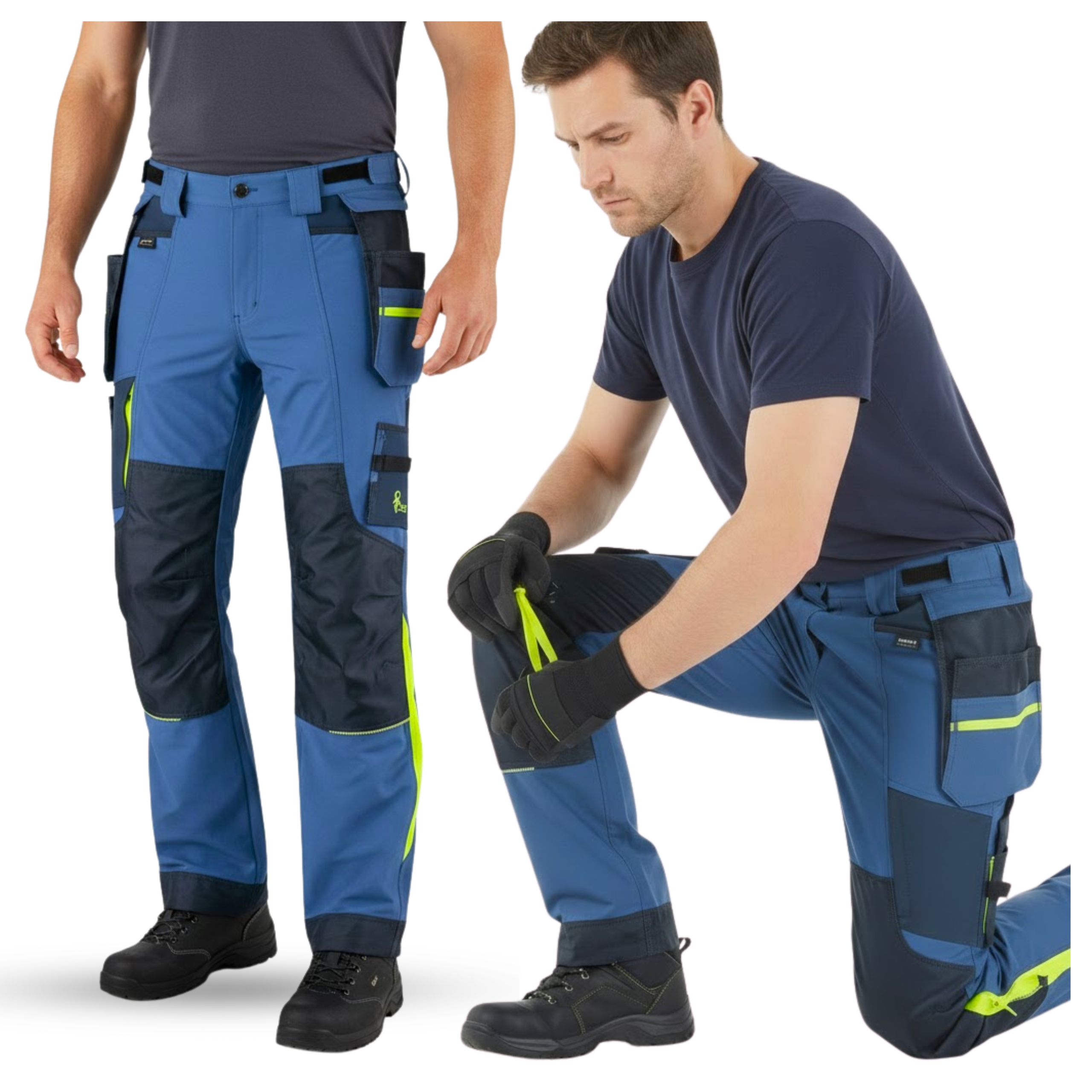 Spodnie Robocze Elastyczne Bojówki Monterskie Cxs Naos Wzmocnione 52