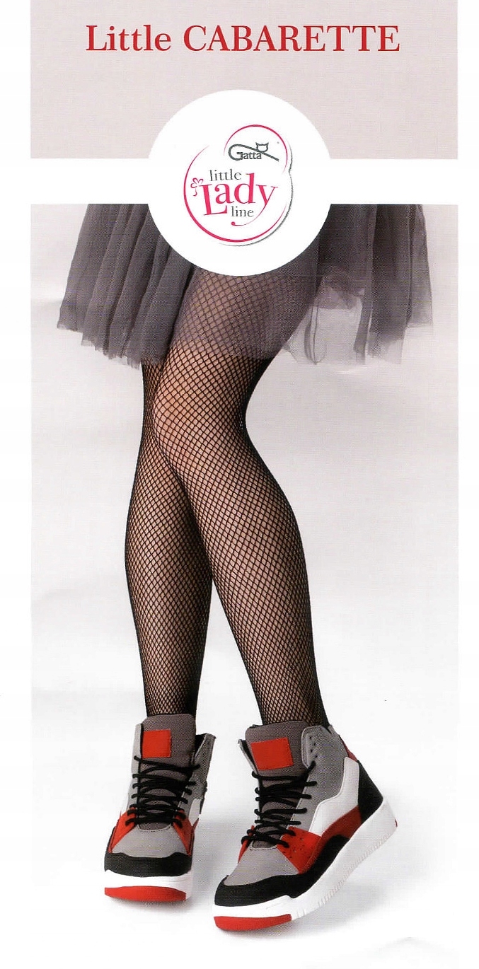 Rajstopy Gatta Little Cabarette Bianco #128-134