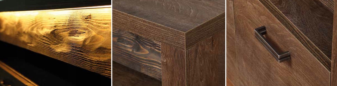 meble INDIANAPOLIS IND_23 witryna narożna bez ośw. Wysokość mebla 192 cm